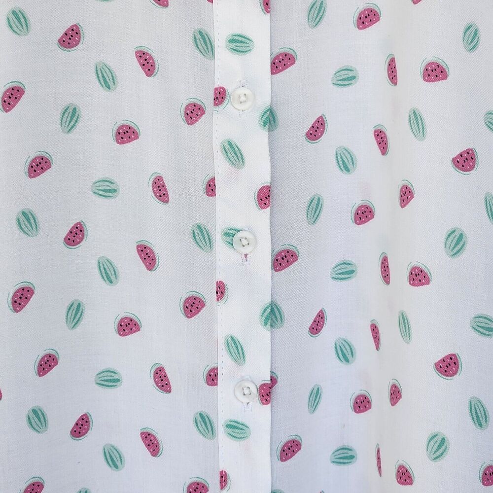 Alexander Jordan White Watermelon Print Novelty Top Size Small - Picture 5 of 5